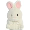 Aurora round rolly pet bunbun bunny stuffed animal adorable companions on the go fun white 5 inches  urban country home decor