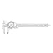 Starrett Dial Caliper with Adjustable Bezel and Fitted Case - White Face, 0-8" Range, -0.001" Accuracy, 001" Graduations - 3202-8