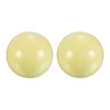 PATIKIL 2-1/16" Snooker Cue Ball, 2Pcs Billiard Ball Pool Table Pool Cue Ball Practice Training Ball for Billiard Room Game Room, Beige