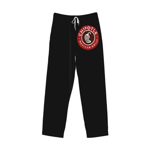 Black Chipotle Mexican Grill Men'S Pajama Pants Sleep Pant With Pockets And Drawstring4