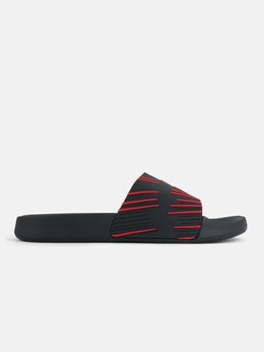 Image of Men & Boys Lines Patterned Sliders | Soft EVA Flip Flops & Slippers
