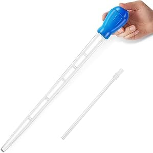 Depeew 27.7IN Extra Long Turkey Baster for Aquarium (50ml Blue)