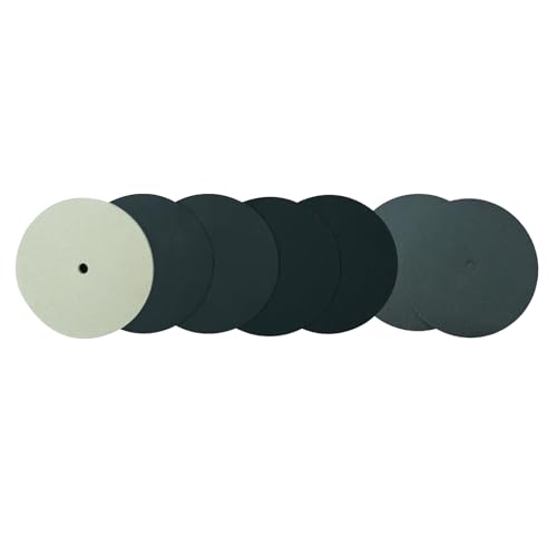 Deruilong 4-inch Diamond Polishing Pads Set, 8 Pieces, 320-600-1200 Grit, for Glass Crystal Jasper Granite Stone - Image 2