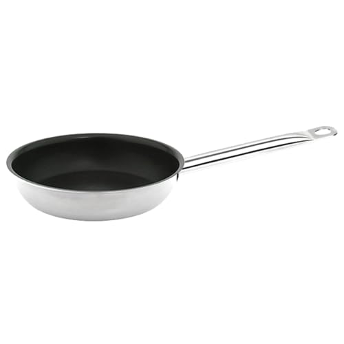 FSE SLSFP309 Fry Pan, 9-1/2" Dia., Round, Non-Stick Coating, Welded Handle with Hanging Hole, Induction Ready, 18/8 Stainless Steel, Quantum II®, NSF