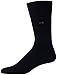 Calvin Klein Mens Dress Socks - 1 Pair Lightweight Stretch Soft Work Crew Socks for Men for Casual Business & Formal Attire, Size 7-12, Navy