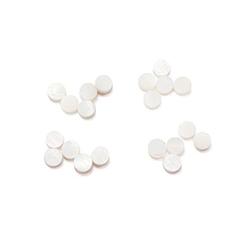 20 個アワビシェル素材ドット指板インレイドットギター指板ドットアコースティックギター用交換部品