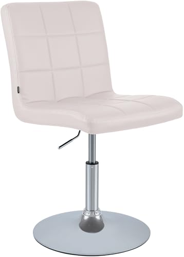 CLP Chaise de Salle à Manger réglable en Hauteur avec Dossier Ricky, Chaise pivotante 360°...