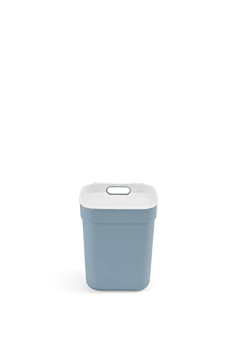 Curver CURVER(カーバー) 分別ダストボックス 10L ブルー 丸洗いできる 軽い 持ち運び簡単 リサイクル原料 蓋つき 卓上 ゴミ箱 おしゃれ かわいい