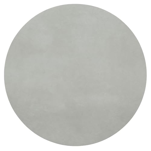 Table basse ronde grise 45 cm meuble de salon minimaliste - 6