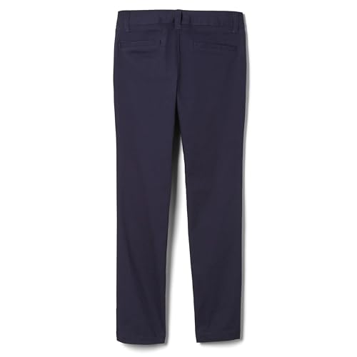 Image of French Toast Girls' Straight Fit Stretch Twill Pant | Adjustable waist, Reinforced knees, Offerend in Standard & Plus sizes, Straight leg school uniform pant