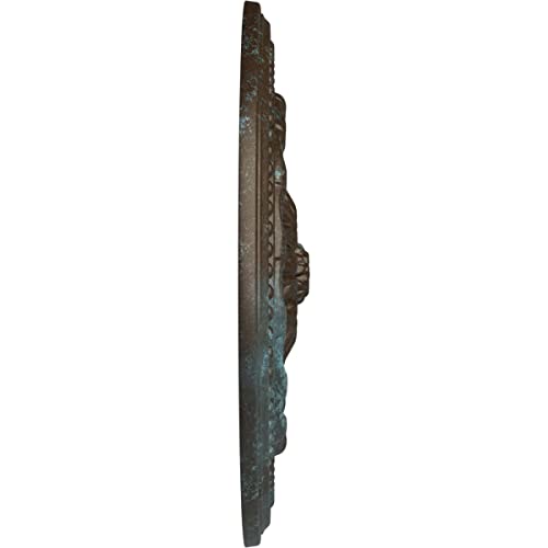 Image of Ekena Millwork Chester Ceiling Medallion, Bronze Blue Patina