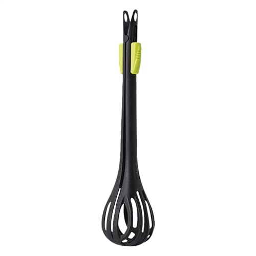 Batidor de huevos, batidor fácil de batir 2 en 1, pinzas de cocina manual, pinzas de cocina, batidor de huevos con clip de alimentos para cocinar, mezclar, batir y remover