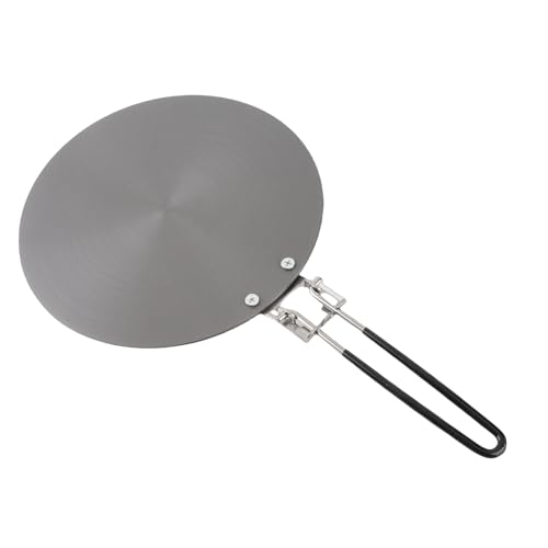 BTOSEP Placa de conducción de calor de aleación de aluminio para estufa de gas, antideslizante, 4 mm de grosor (24 cm)