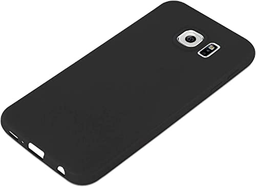 Image of Mobile Back Cover Case for Samsung Galaxy S6, G920I (Silicone Case|CameraProtection|Black SC1510)