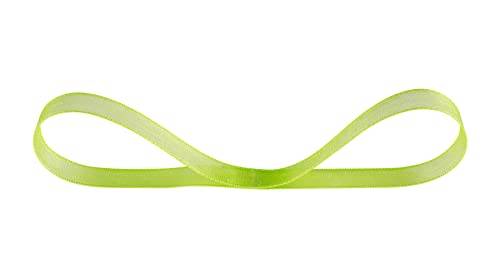 Ribbonitlux 9mm Sheer Organza Ribbon, Apple Green Shimmer Chiffon Ribbon 45M-Roll - Image 2