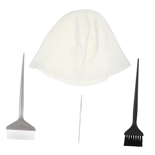 SOESFOUFU Hair Dye Tools 4pcs Hair Dyeing Kits Best Highlighting Cap for Home or Salon Use