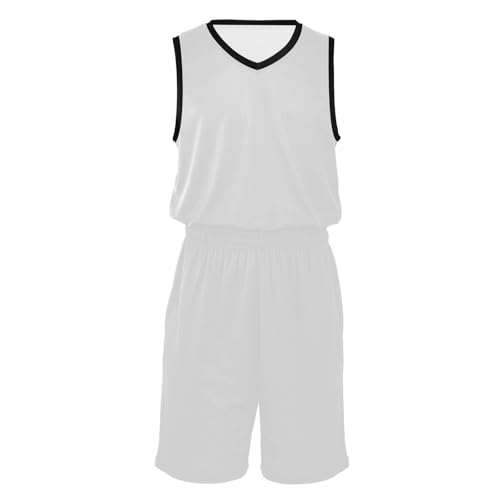 Short de basketball blanc en jersey GuoChe pour homme