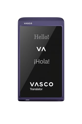 Vasco Translator Q1 | Traducteur vocal instantané avec clonage de voix par IA | 113 langues | Internet gratuit à vie dans près de 200 pays | Scarlet Pulse