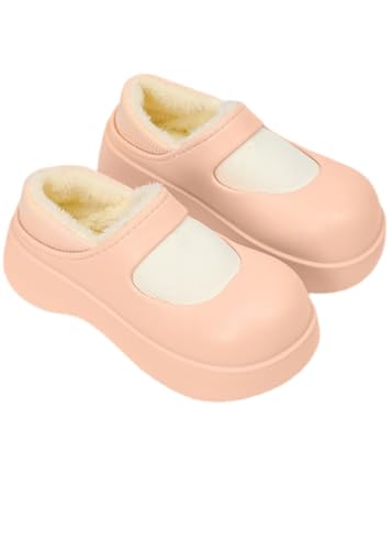 Winter Girls' Mary Jane Cotton Shoes - Comfortable and Warm, Lightweight and Thick-Soled, Suitable for Both Outdoor and Indoor Use