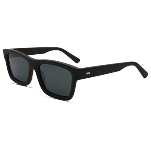 Lunettes de soleil en acétate haut de gamme à rivets style luxe rétro