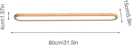 Luces de techo LED de madera que solucionan la falta de luz en el baño 2