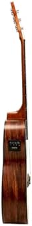 Kadence Guitar Acoustica Series (Grand Auditorium body) Semi Acoustic Zebra Wood Guitar with EQ, Padded bag and Learning Course - Light Brown