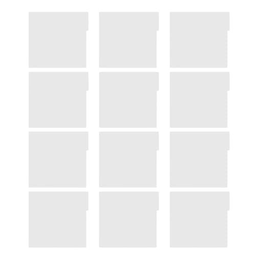 Séparateurs d'archives en PP blanc jojofuny pour organiser 12 albums vinyles sur étagères