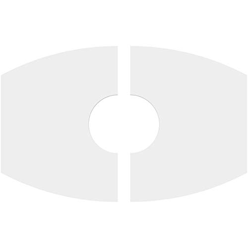 Image of Ekena Millwork CMP16X10KY2-04000 Kailey Architectural Grade PVC Contemporary, Two Piece Urethane Ceiling Medallions 16 inchW x 10 5 /8 inchH x 4 inchID x 8 1 /2 inchC x 1 inchP