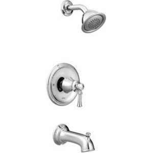 Moen T62183 Grifería para tina y ducha, acabado cromado miniatura 1