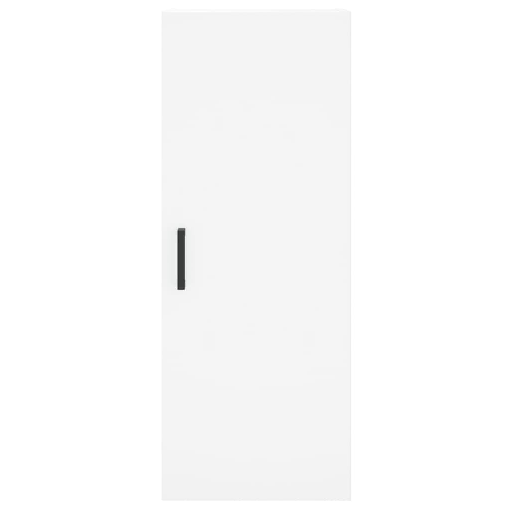 Wysoki kredens biała sklejka wysoka kredens z metalowymi drzwiami i nogami do organizacji domu 34,5x34x180 cm