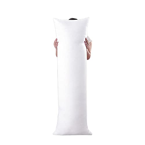 Haani Antiallergenic Hollow Fibre Filled Bolster Pillow With Free Pillow Case (5FT, WHITE)