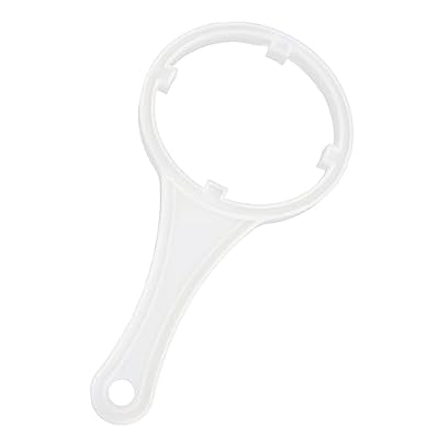 ORFOFE 1pc 10 whole house water filter universal tool wrench adjustable reverse osmosis filter wrench Plastic Filter Wrench socket tool RO Spanner white filtering system filter element