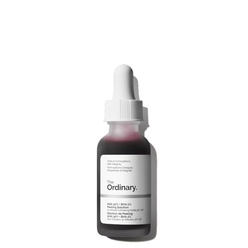 The Ordinary AHA 30% + BHA 2% Peeling Solution, Soluzione alfa-idrossiacidi e beta-idrossiacidi, Esfoliante avanzato per una pelle più luminosa, 30ml