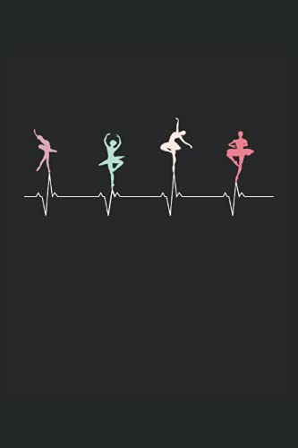 Battito cardiaco del balletto: Taccuino a righe quaderno di scrittura diario libro dei compiti libro di storia (15,24x22,86 cm; A5) 120 pagine. Per ... ballerina, Evolución de la bailarina.
