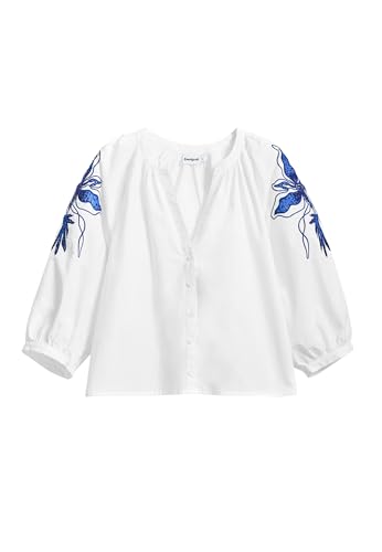 Desigual Femme 25swbw03 T-Shirt, Blanc, XL EU