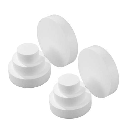 Moules ronds en mousse Lurrose pour décoration de gâteaux et modèles en polystyrène de 10-25 cm