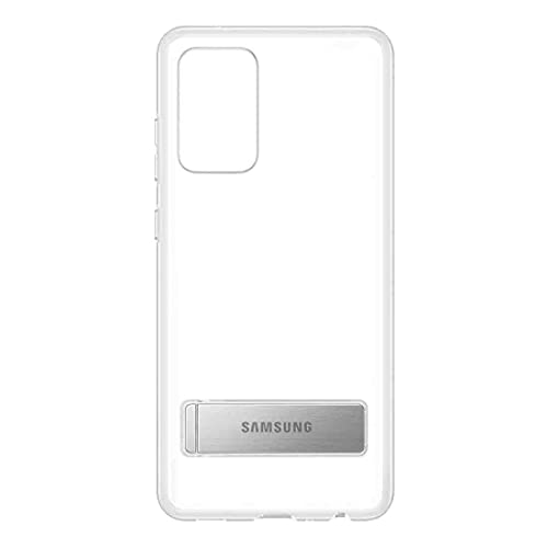 Samsung Clear Standing Cover Smartphone Cover EF-JA725 für Galaxy A72 Handy-Hülle, ausklappbarer Standfuß, Schutz Case, stoßfest, Transparent