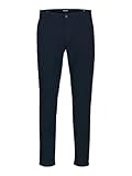 JACK & JONES Jpstmarco Bowie Winter Chino Sn, Azul Marino, 32W / 30L