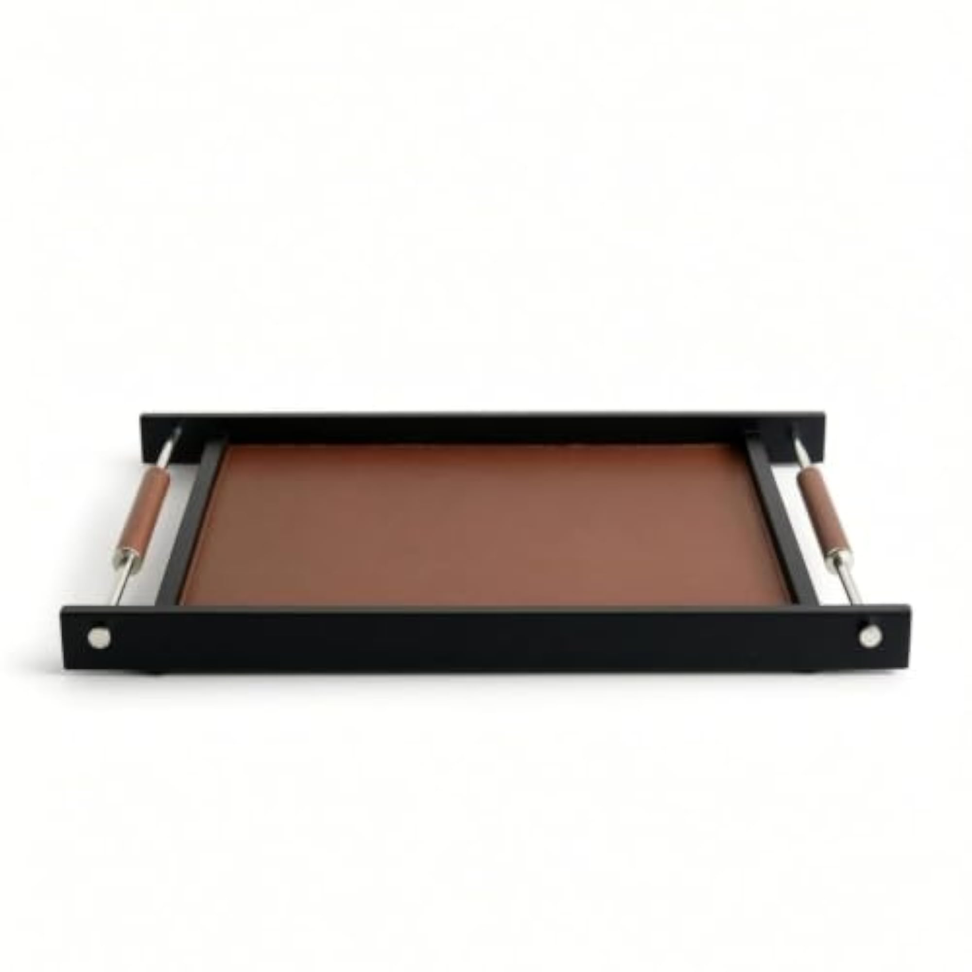 Rectangular Decorative Tray with Handles, Elegant Design