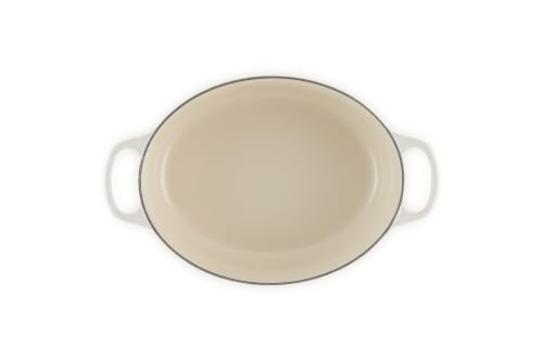 Le Creuset Signature Gusseisen-Bräter mit Deckel, Ø 27 cm, Oval, Für alle Herdarten und Induktion geeignet, Volumen: 4,1 l, 4,425 kg… – Ansicht 5