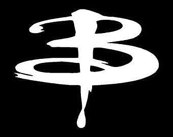 AzQuest Bufy Vinyl V@mpire Sl@yer Vinyl Decal - Sticker for Laptop, Car Window, Cup, Locker, Glass | 6 inches | AZQ431