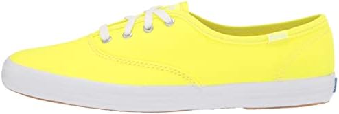 Keds Women's Champion Seasonal Sneaker, Neon Yellow, 6.5 | Image 7