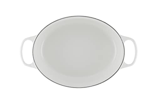 Le Creuset Signature Enameled 6.75 Qt. Oval, Marble Collection Cast Iron Dutch Oven #TOP3