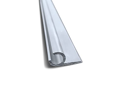 1m Kederschiene 7,5mm aus Aluminimum Zeltkederschiene Wandbefestigung 45° (1 m) Cover
