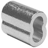 Sleeve LOCOLOC Zinc Plated Copper Oval for 1/16" Dia Cable, Made in USA: 100, 250, 500, 1000 pcs (250)