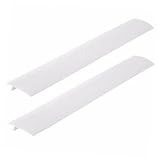 Warmhm Copertura per Fessure Piano Cottura 25 Pollici Bianco Set 2 Pezzi Resistente Alte Temperature Riempitivo per Stufa Protezione per Fornelli a Gas per Cucina Pulita e Ordinata