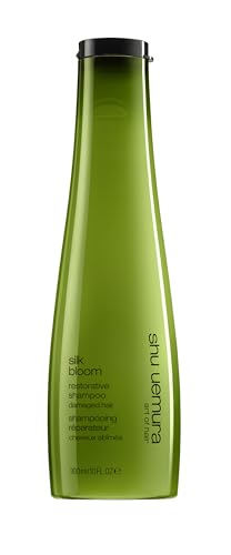 shu uemura art of hair Silk Bloom Shampoo For Damaged Hair - Gently Cleanses and Repairs, Nourishes Damaged Strands, With Japanese Argan Oil, 10 Fl Oz
