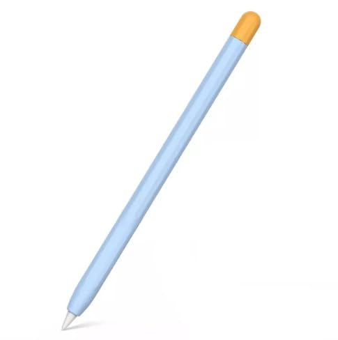 ValenteStore Ultra Thin Silicone Skin Cover Compatible with Apple Pencil 2nd Generation Only (Sky Blue & Yellow)-picture-10
