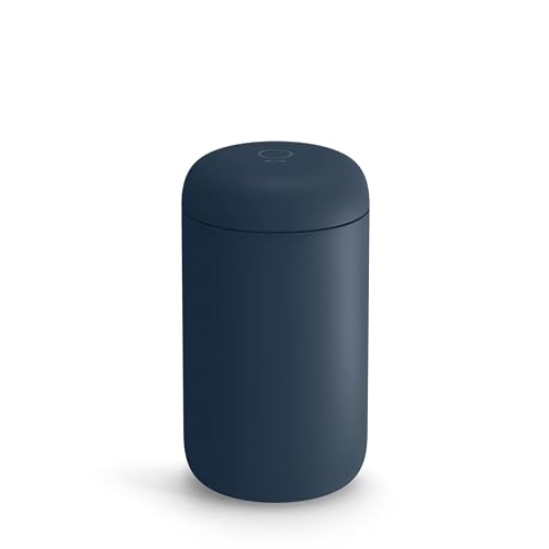 Fellow Carter Everywhere Travel Mug - Vacuum Insulated Stainless Steel Coffee and Tea Cup with Ceramic Interior, Stone Blue, 16 oz Cup