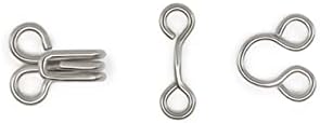 Dritz 90-0-65 Hook & Eye Closures, Nickel, Size 0 14-Count